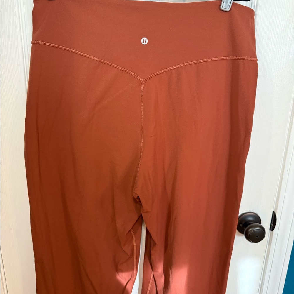 Lululemon Orange Wide-Leg Crop Pants | Size 18